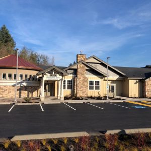 Photo of the exterior of the Community Home Health and Hospice Memorial Garden building